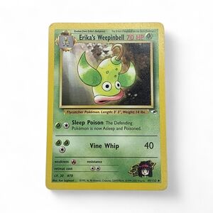 Vintage 90s Erika's Weepinbell Card Pokemon Trading Card